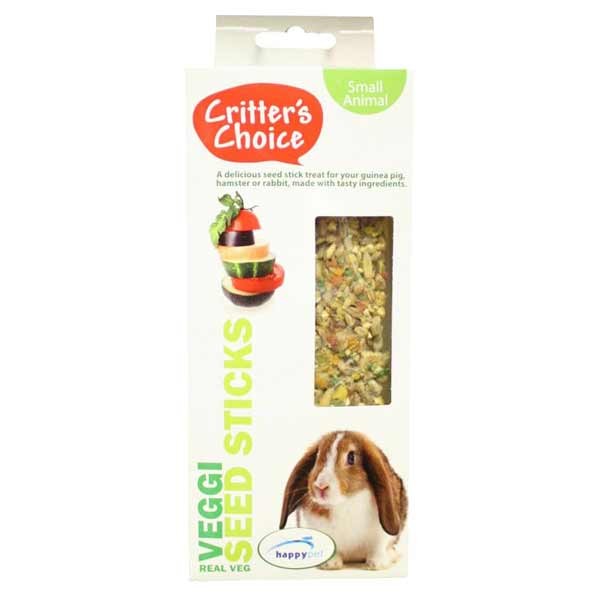 Critters Choice Veggie Seedsticks 2 Pack Small Animal Treat