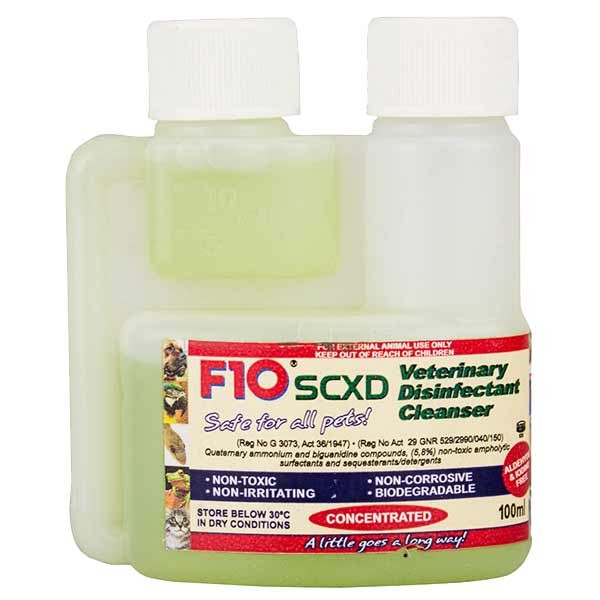 F10 SCxD Veterinary Disinfectant/Cleaner 100ml