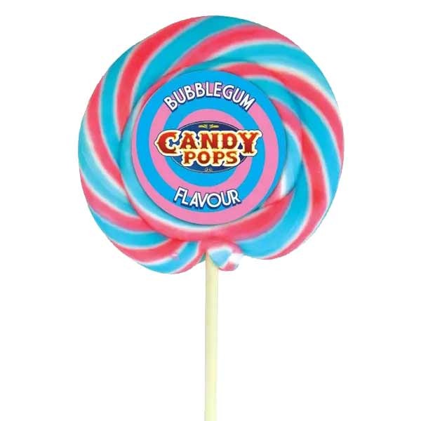 McAdams Candy Pops Traditional Bubblegum Large Wheel Lolly 75g