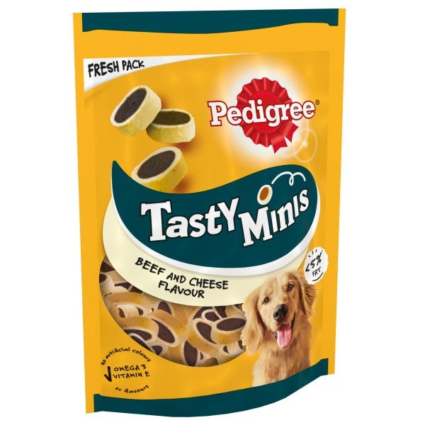 Pedigree Tasty Minis Beef & Cheese 140g Dog Treat