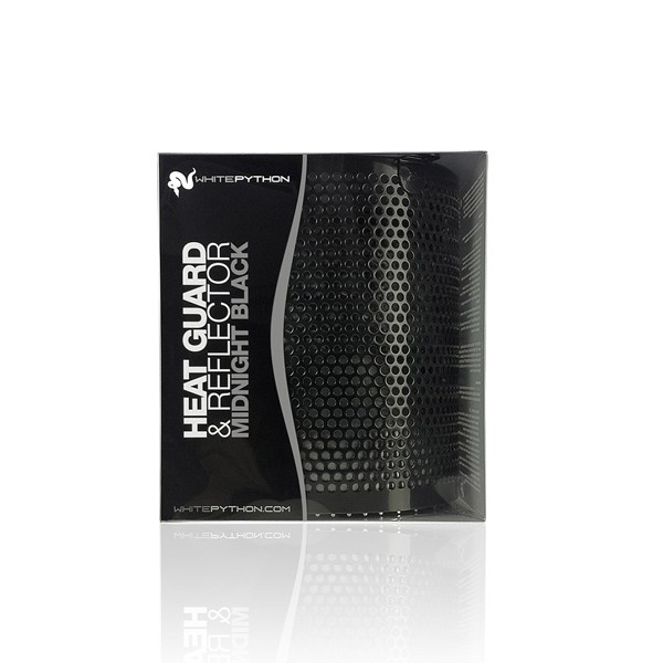 White Python Heat Guard & Reflector Midnight Black