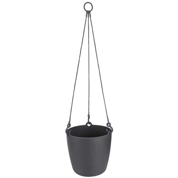 Elho Brussels Hanging Basket Anthracite 18cm Flower Pot