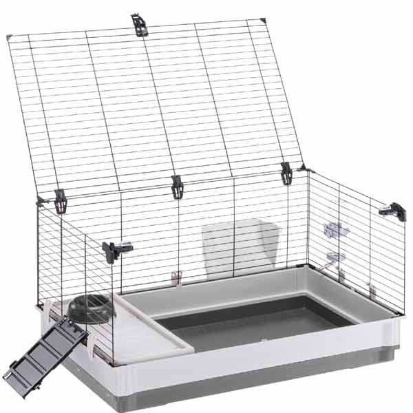 Ferplast Krolik Extra Large Grey Rabbit / Guinea Pig Cage