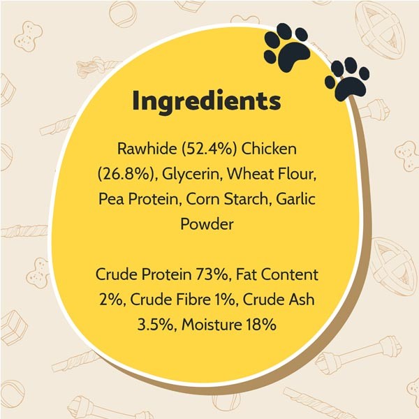 Good Boy Jumbo Chewy Twists with Chicken 100g Dog Treat