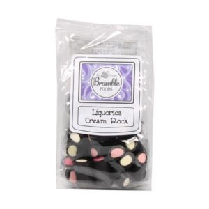 Bramble Foods Liquorice Cream Rock Confectionery Bag