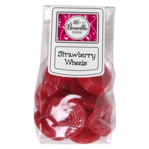 Bramble Foods Strawberry Wheels Liquorice Confectionery Bag