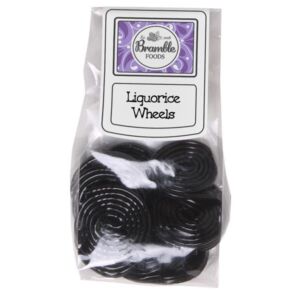 Bramble Foods Liquorice Wheels Confectionery Bag