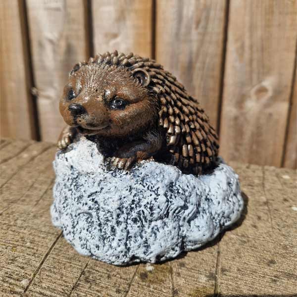 Hedgehog (Small) Stone Garden Ornament 13cm