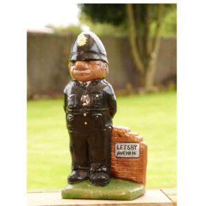 Policeman Painted Stone Garden Ornament 53cm