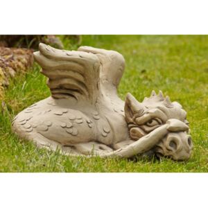 Dreaming Dragon Stone Garden Ornament 42cm