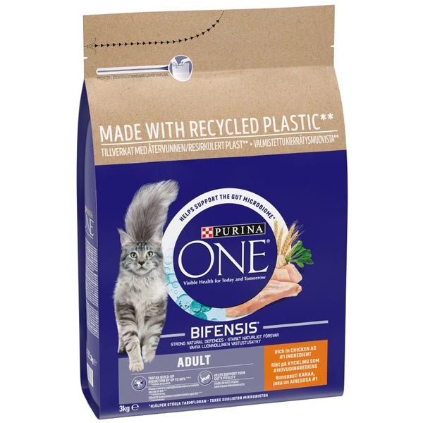 Purina One Chicken & Wheat Adult 3kg Dry Cat Food