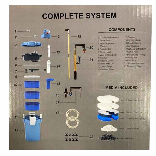 Betta 2000UV Canister Filter