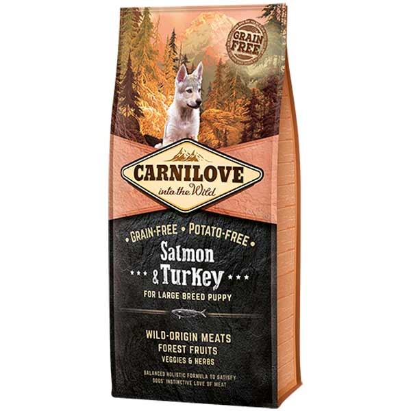 Carnilove Salmon & Turkey Large Breed Puppy 12kg Dry Dog Food