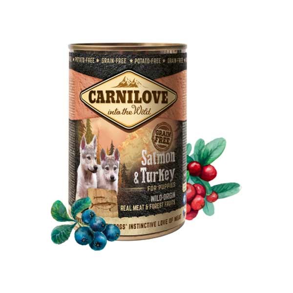 Carnilove Salmon & Turkey Puppy 400g Canned Wet Dog Food