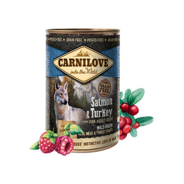 Carnilove Salmon & Turkey Adult 400g Canned Wet Dog Food