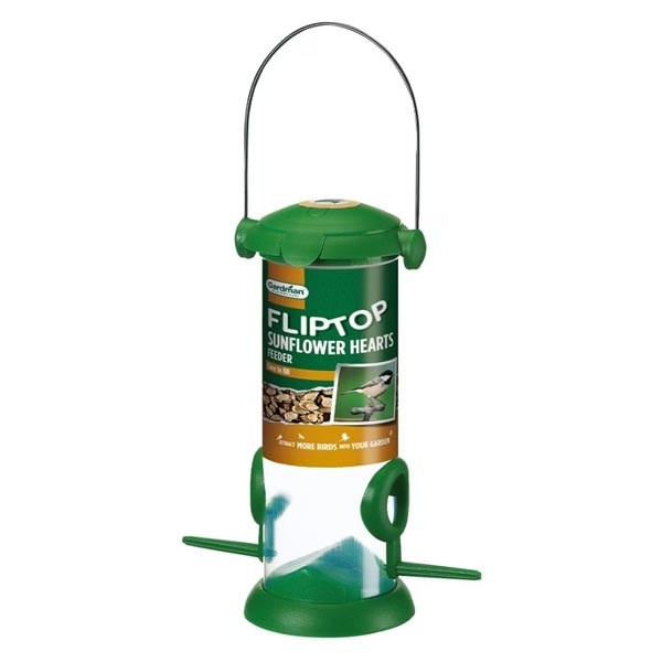 Gardman Wild Bird Care Flip Top Sunflower Hearts Feeder