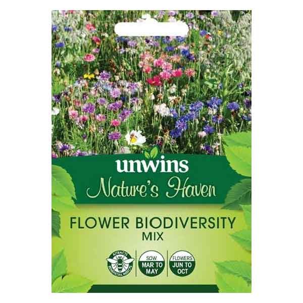 Unwins Nature's Haven Flower Biodiversity Mix Seeds