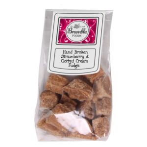 Bramble Foods Strawberry & Clotted Cream Fudge Confectionery Bag