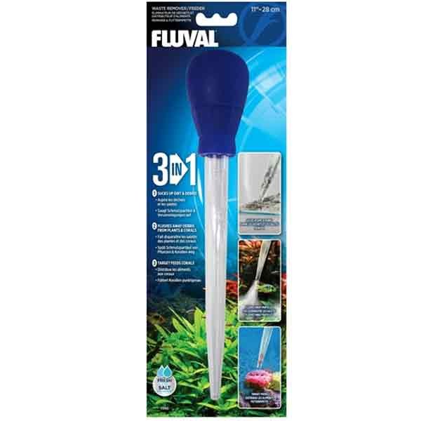 Fluval 3 in 1 Waste Remover/ Feeder 28cm