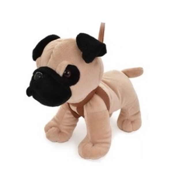 Plush Dog On Stiff Lead