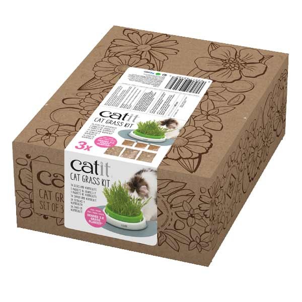 Catit Senses 2.0 Cat Grass Kit Set Of 3