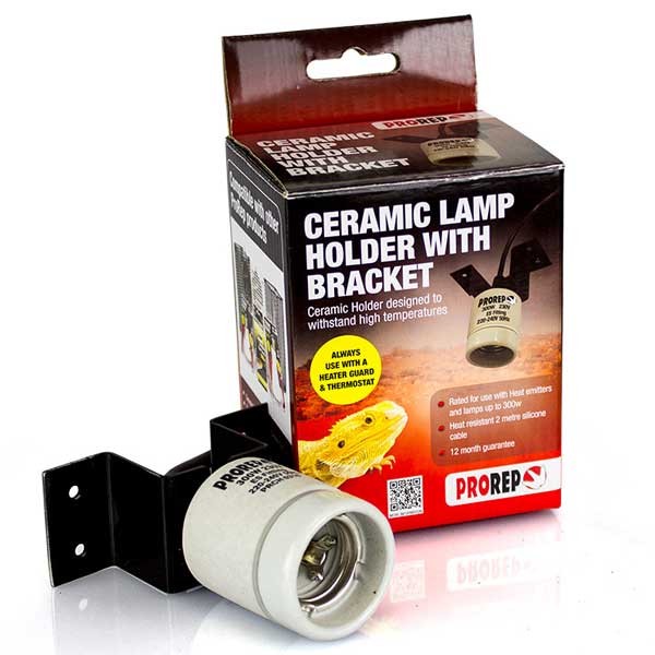 ProRep Ceramic Lamp Holder with Bracket