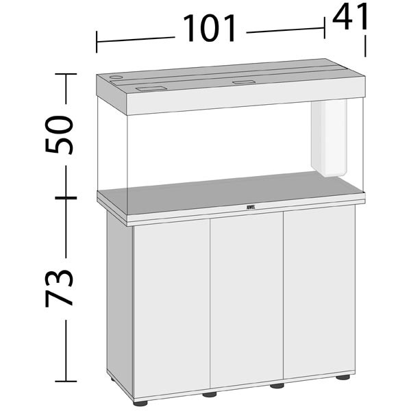 Juwel Rio 180 Black LED Aquarium & Cabinet