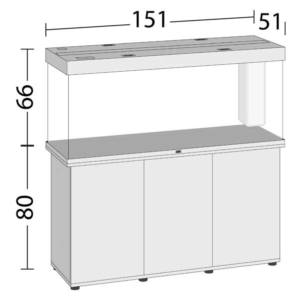 Juwel Rio 450 Black LED Aquarium & Cabinet