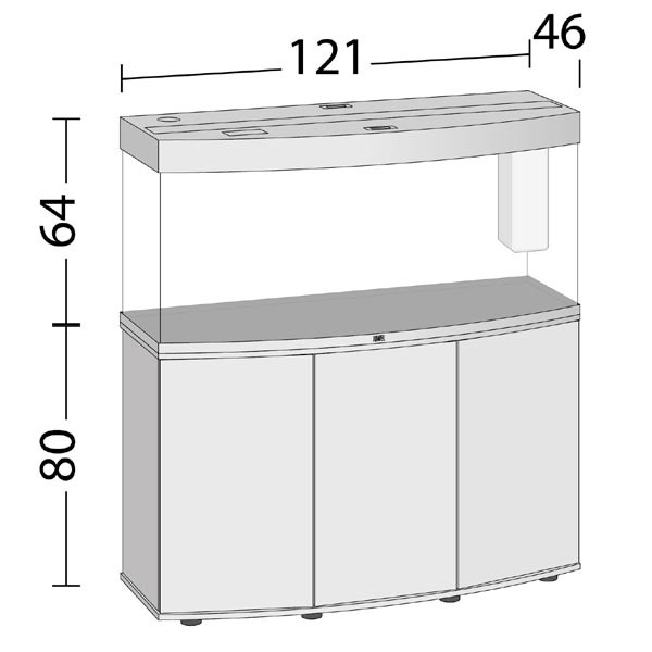 Juwel Vision 260 Black LED Aquarium & Cabinet