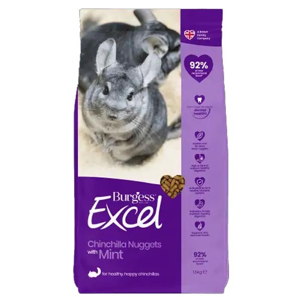 Burgess Excel Chinchilla Nuggets 1.5kg