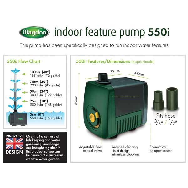 Blagdon Minipond Feature Pump 550i