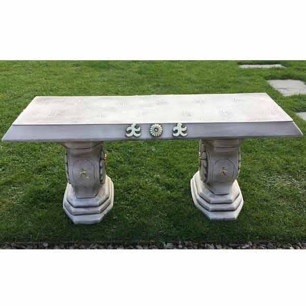 Japanese Straight Oriental Stone Bench 100cm