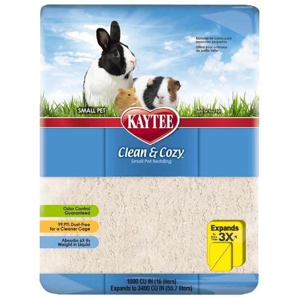 Kaytee Clean & Cozy White Bedding 49.2 Litres