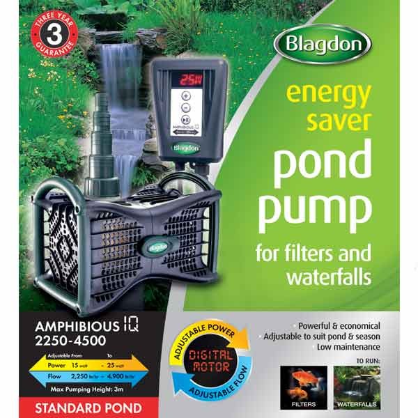 Blagdon AmphibiousIQ Energy Saver Pump 2250-4500 15-25w