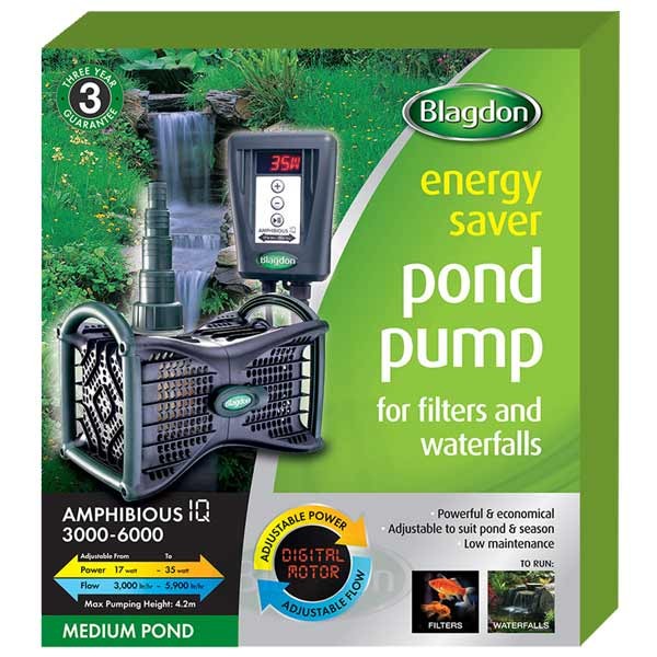 Blagdon AmphibiousIQ Energy Saver Pump 3000-6000 17w-35w