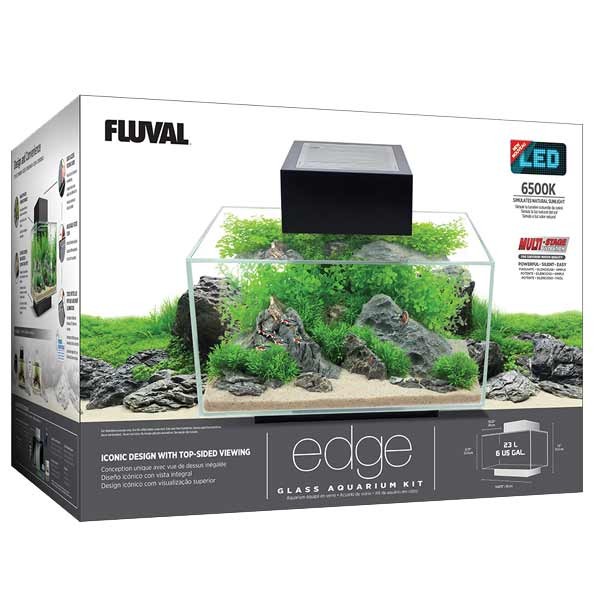 Fluval Edge 2.0 23 Litres Gloss Black Aquarium