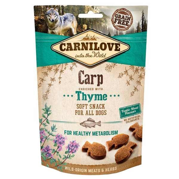 Carnilove Semi Moist Soft Snack Carp & Thyme 200g Dog Treat