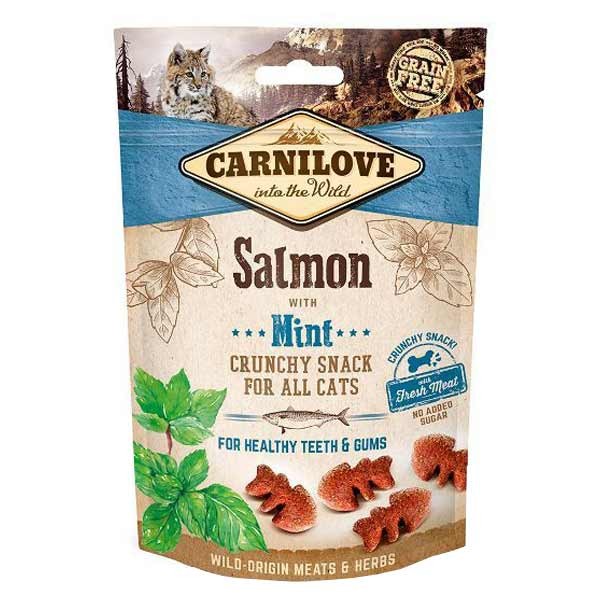 Carnilove Crunchy Snack Salmon with Mint 50g Cat Treat