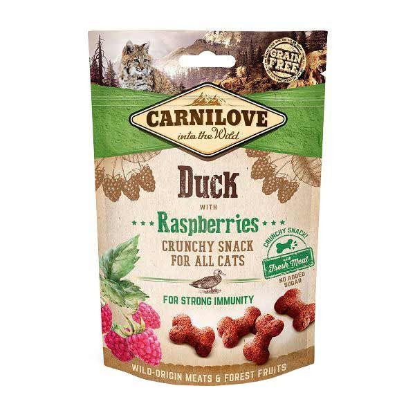 Carnilove Crunchy Snack Duck with Raspberries 50g Cat Treat