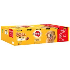 Pedigree Tins Mixed Selection in Jelly Jumbo 24 x 385g Wet Dog Food