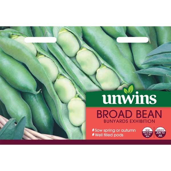 Unwins Broad Bean Bunyards Exhibition