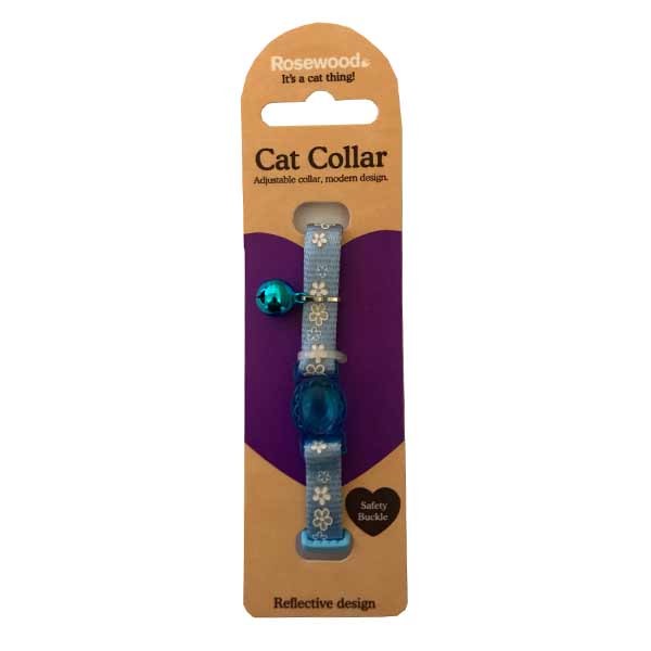 Rosewood Reflective Cat Collar