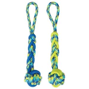 Zeus K9 Rope & TPR Ball Tug 16in