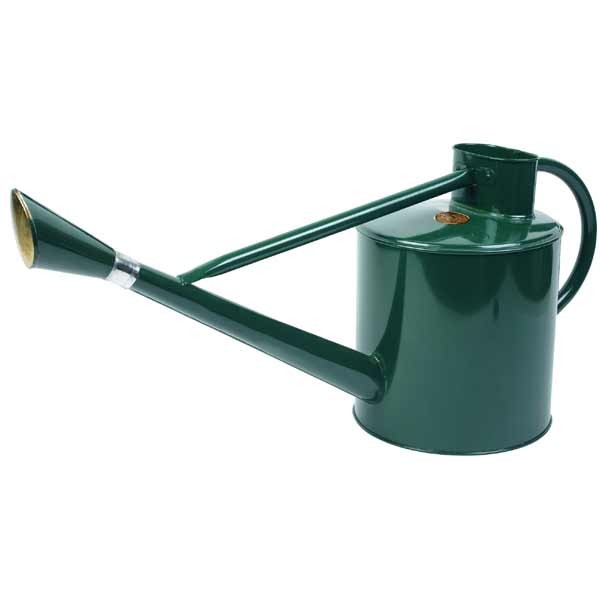 Kent & Stowe Metal Long Reach Watering Can Forest Green 9 Litres