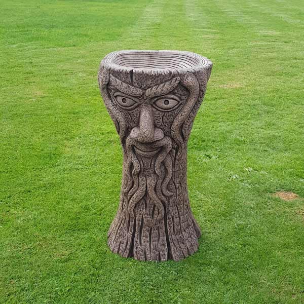 Green Man Stone Bird Bath 63cm