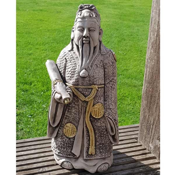 Yoko Oriental Man Stone Garden Ornament 40cm