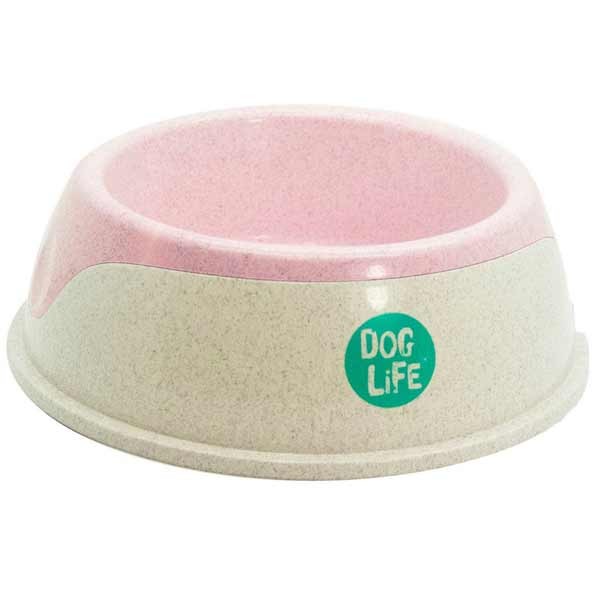 Dog Life Bioplastic Wheat Double Bowl 660ml