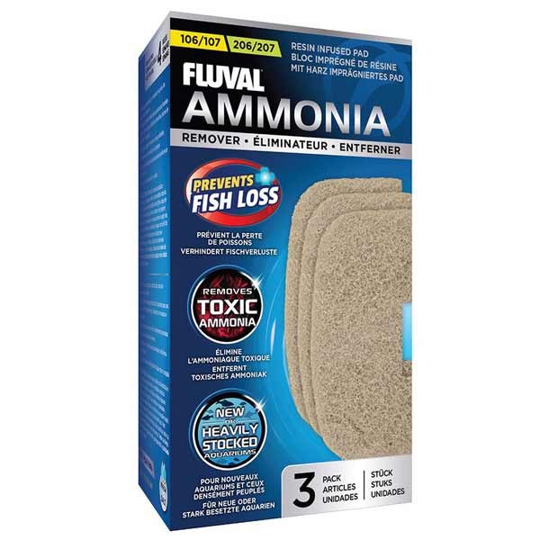 Fluval Ammonia Remover Pad 3-pk 107/207