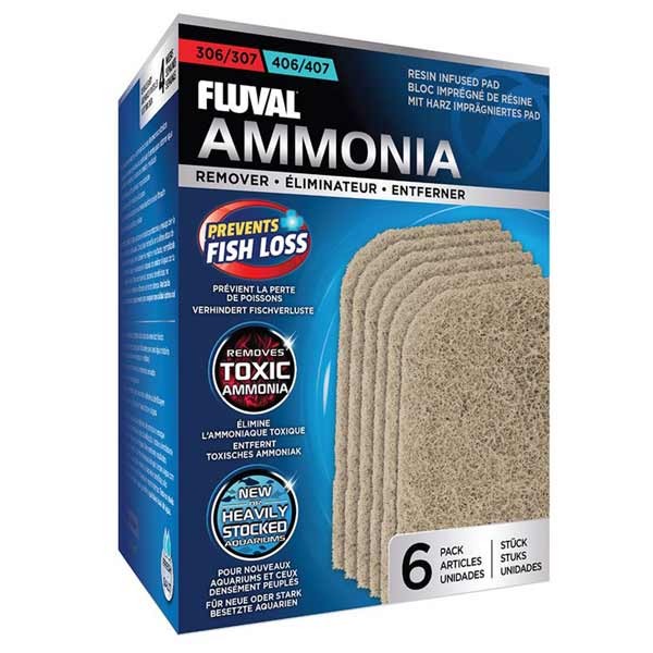 Fluval Ammonia Remover Pad 6-pk 307/407