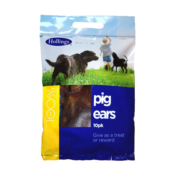 Hollings Pig Ears 10 Pack Dog Treat